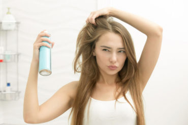 dry shampoo woman hair beauty
