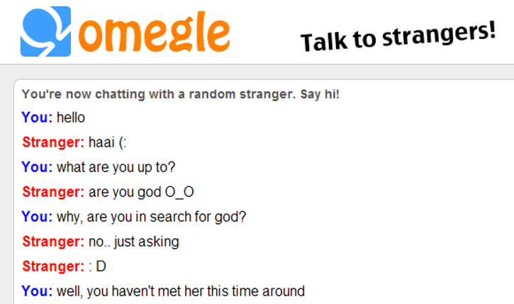 Chat meet strangers