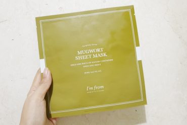 i'm from mugwort sheet mask review