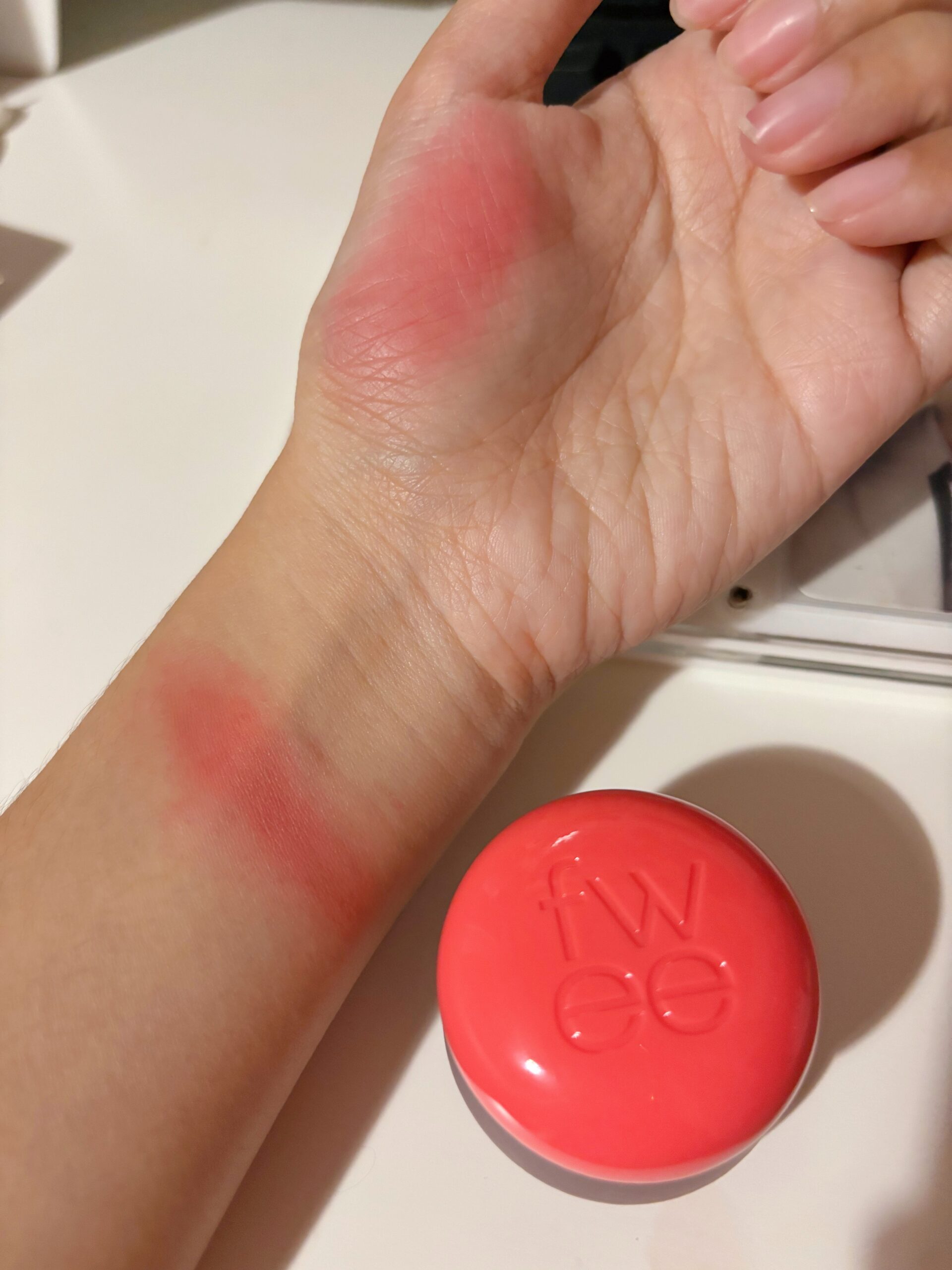 fwee lip and cheek blurry pudding pot formula