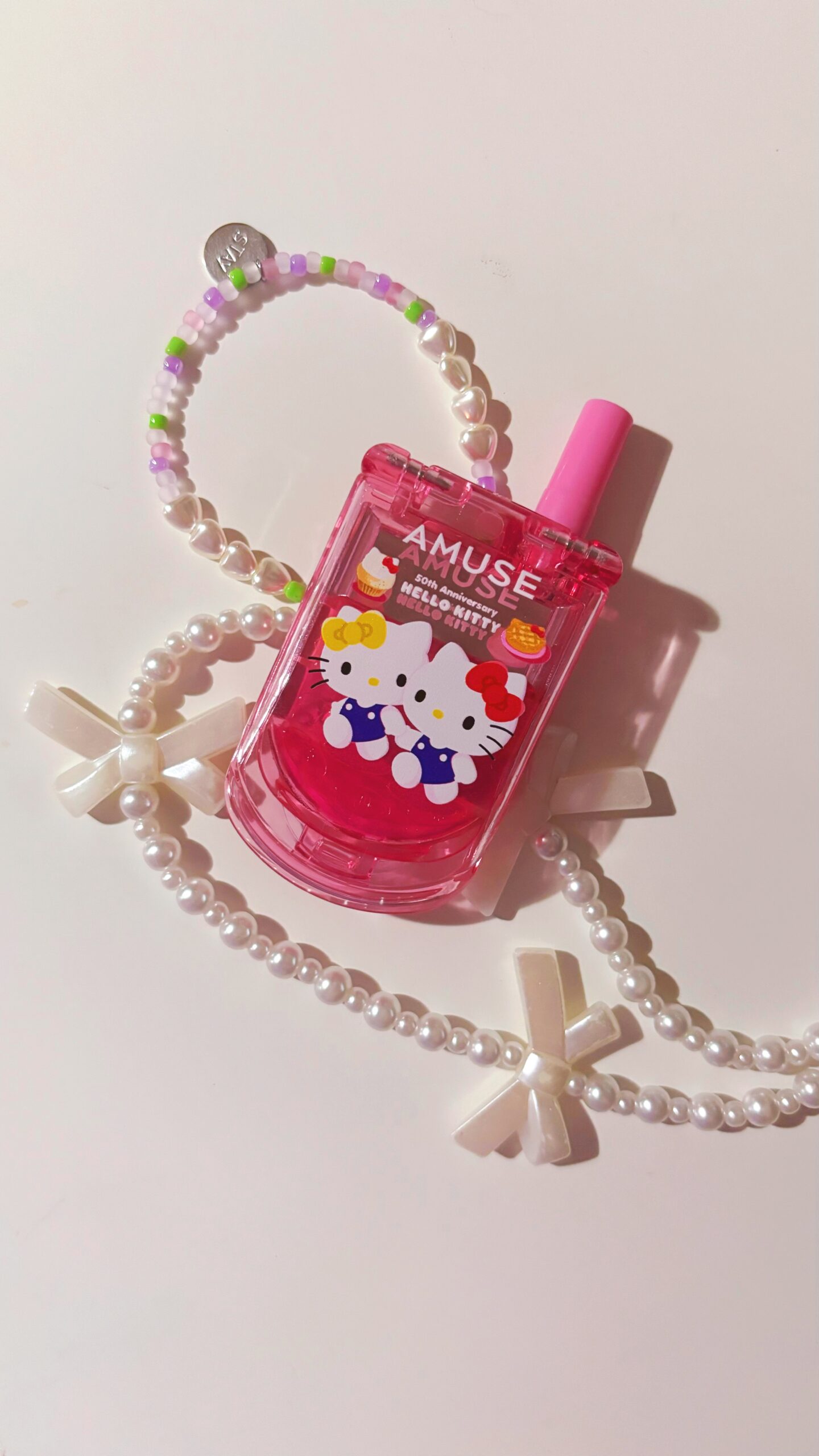 ハローキティ クリアキューブ ハローキティ 根付け イルミネーション