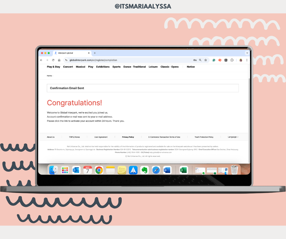how to sign up for global interpark step 3