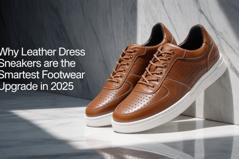 leather dress sneakers